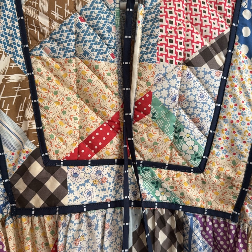 Hunter Bell Multicolor Floral Patchwork Dress - image 6